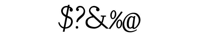 LitosScript-SemiBoldItalic Font OTHER CHARS