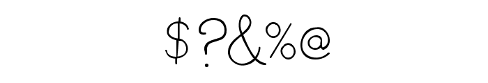 Little Days Font OTHER CHARS
