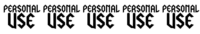 LJ Power Metal PERSONAL USE Font OTHER CHARS