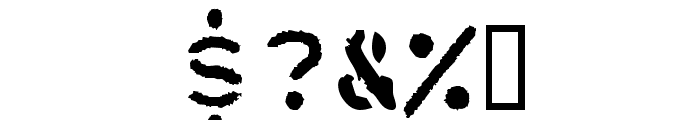 LLAlarm Font OTHER CHARS