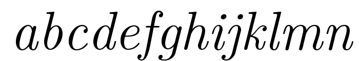 LMRoman12-Italic Font LOWERCASE