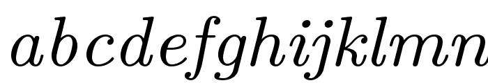LMRoman8-Italic Font LOWERCASE