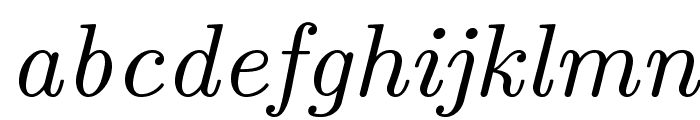 LMRoman9-Italic Font LOWERCASE
