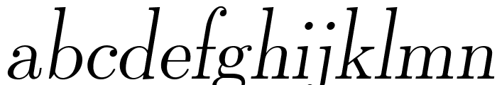 LMRomanDunh10-Oblique Font LOWERCASE