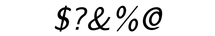 LMSans9-Oblique Font OTHER CHARS