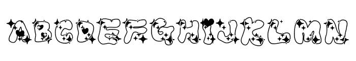 LOVELOVE_AhanRamee Font UPPERCASE