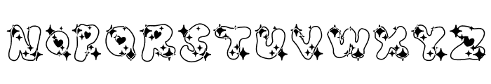 LOVELOVE_AhanRamee Font UPPERCASE