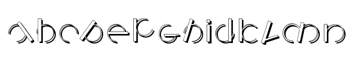 LogomatiqueShadow Font LOWERCASE