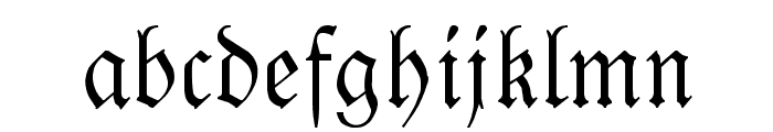 London Fraktura Font LOWERCASE