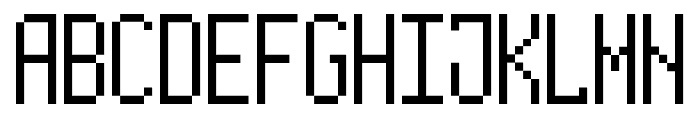 Long Pixel-7 Font UPPERCASE