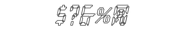 Loopy Italic Font OTHER CHARS