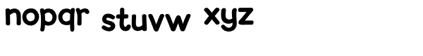Loose Font LOWERCASE