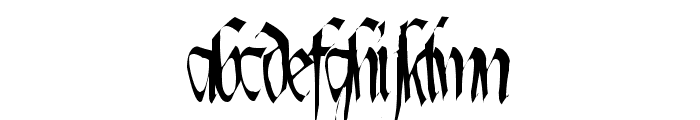 Lotharus Wide Top Font LOWERCASE