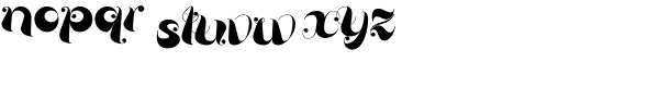 Loulou Font LOWERCASE