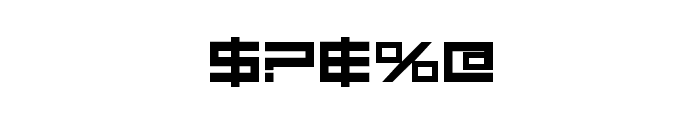 Low Gun Screen Bold Expanded Font OTHER CHARS
