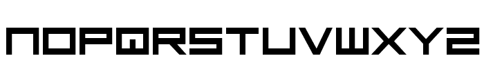 Low Gun Screen Bold Expanded Font LOWERCASE
