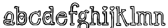 LT Chickenhawk Font LOWERCASE