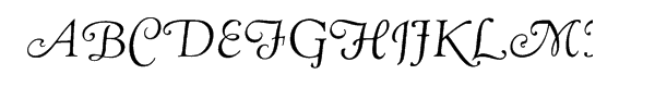 LTC Goudy Oldstyle Cursive™ Font UPPERCASE