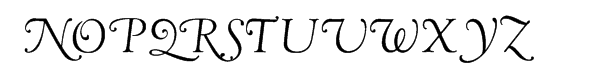 LTC Goudy Oldstyle Cursive™ Font UPPERCASE