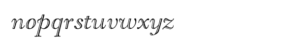 LTC Goudy Open Italic Pro Font LOWERCASE