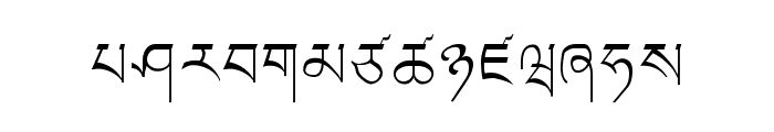 LTibetan Font LOWERCASE