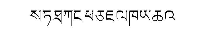 LTibetan Font LOWERCASE