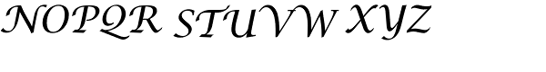 Lucida Calligraphy EF Font UPPERCASE