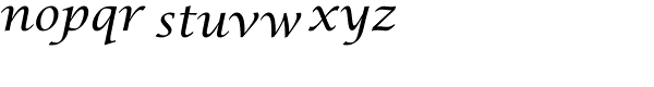 Lucida Calligraphy EF Font LOWERCASE
