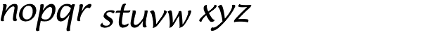 Lucida Cas D Italic Font LOWERCASE