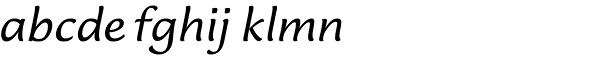 Lucida Casual EF Italic Font LOWERCASE