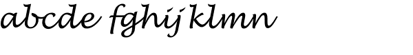 Lucida Handwriting EF Font LOWERCASE