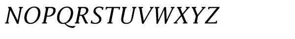 Lucida® Math Std Italic Font UPPERCASE