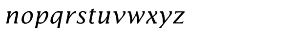 Lucida® Math Std Italic Font LOWERCASE