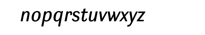 Ludwig Semi Condensed Normal Italic OT Font LOWERCASE