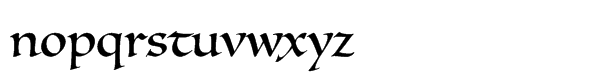 Luminari Regular Font LOWERCASE