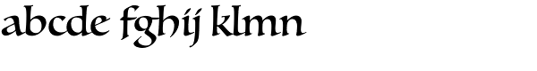 Luminari Font LOWERCASE