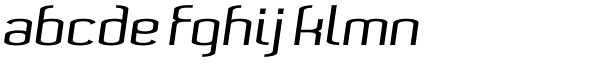 Lunarmod Italic Font LOWERCASE