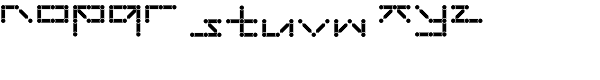 Lunokhod AOE Font LOWERCASE