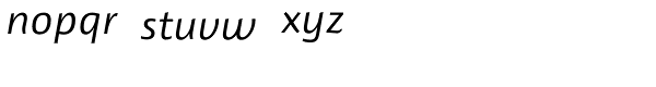 Lupa Sans Pro Regular Italic Font LOWERCASE