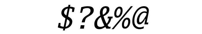 Luxi Mono Oblique Font OTHER CHARS