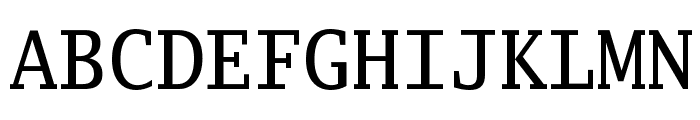 Luxi Mono Regular Font UPPERCASE