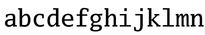 Luxi Mono Regular Font LOWERCASE