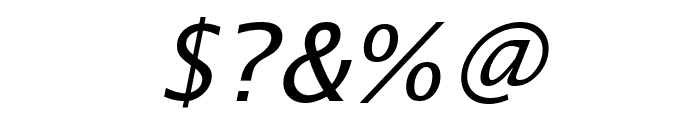 Luxi Sans Oblique Font OTHER CHARS