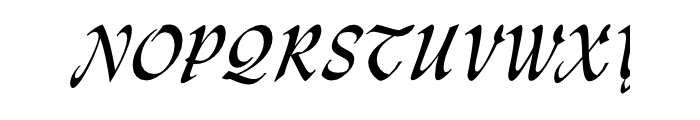 Lydian Cursive Regular OT Font UPPERCASE