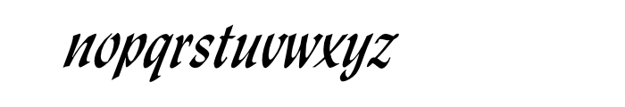Lydian Cursive Regular OT Font LOWERCASE