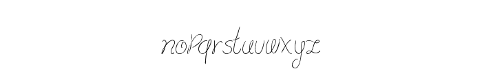 lydeke Handwrithing Font LOWERCASE