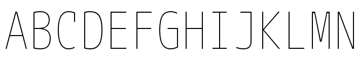 M+ 1mn thin Font UPPERCASE