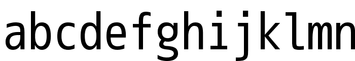 M+ 2m regular Font LOWERCASE