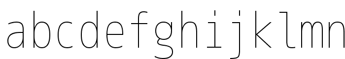 M+ 2m thin Font LOWERCASE
