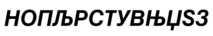 MAC C Swiss Bold Italic Font UPPERCASE